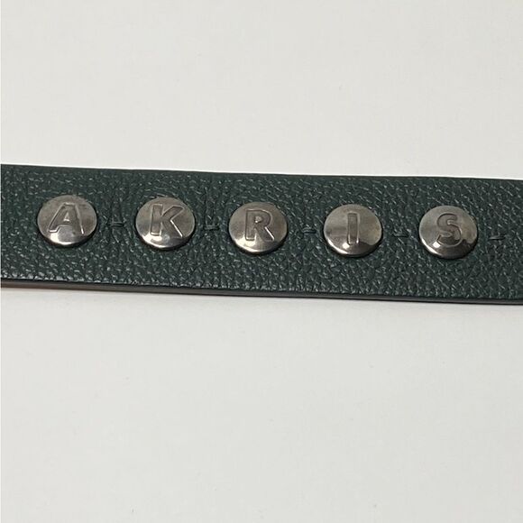 Akris Logo Press Stud Thin Leather Belt size 34(FR) - Picture 4 of 10